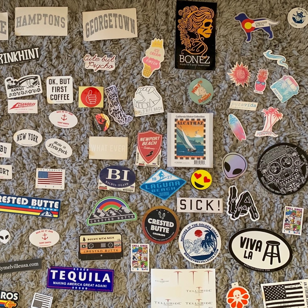 Stickers!!!! Brandy Melville, Pura Vida, and more